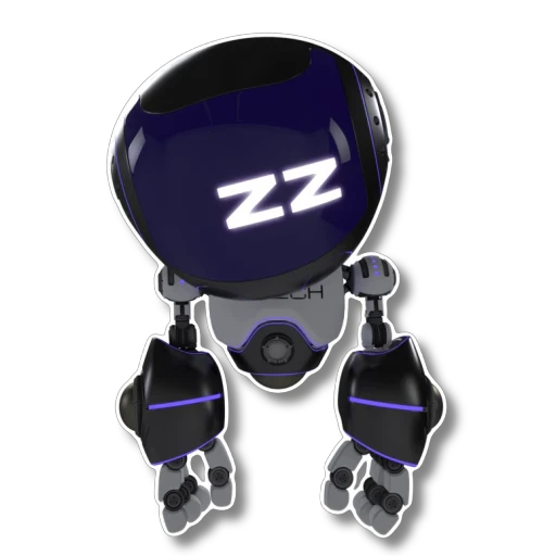 😴 Стикер «AI TECH» для Telegram