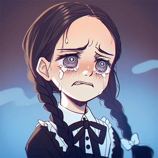 😢 Стикер «Уэнсдэй» для Telegram