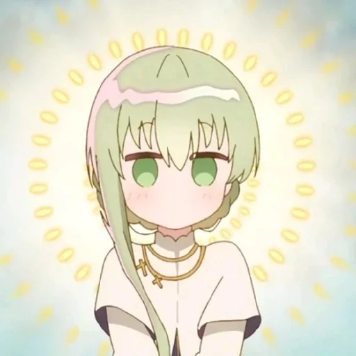 😇 Стикер «Shiro Seijo to Kuro Bokushi» для Telegram