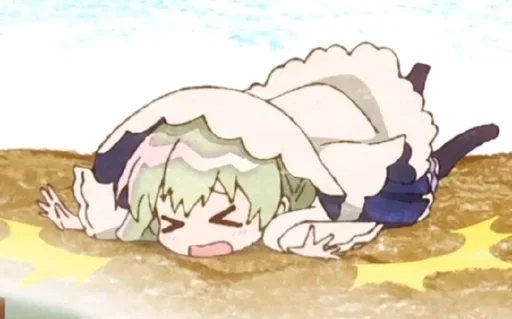 😣 Стикер «Shiro Seijo to Kuro Bokushi» для Telegram