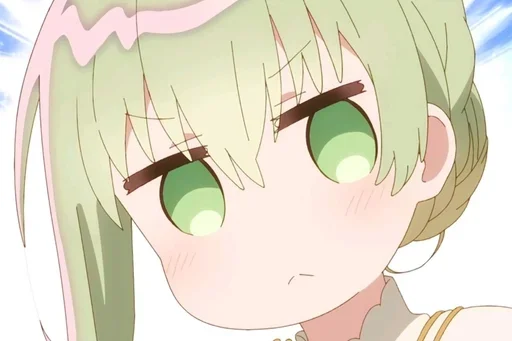 😶 Стикер «Shiro Seijo to Kuro Bokushi» для Telegram