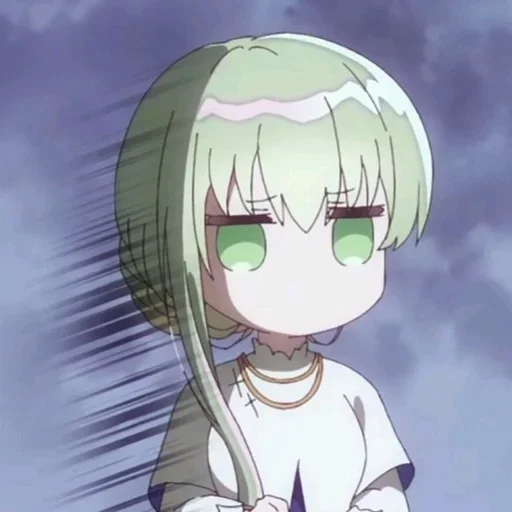 😥 Стикер «Shiro Seijo to Kuro Bokushi» для Telegram