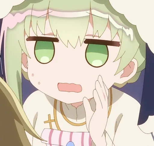 😑 Стикер «Shiro Seijo to Kuro Bokushi» для Telegram