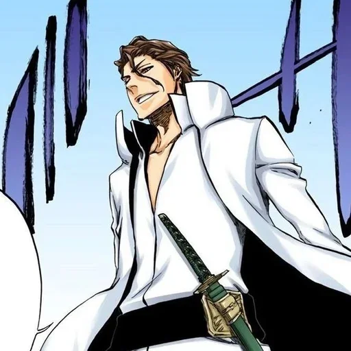 ☕ Стикер «Aizen Sosuke» для Telegram