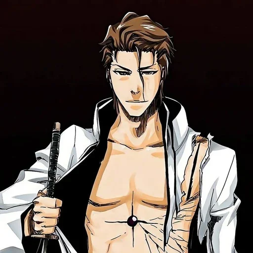☕ Стикер «Aizen Sosuke» для Telegram