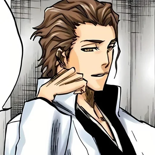 ☕ Стикер «Aizen Sosuke» для Telegram