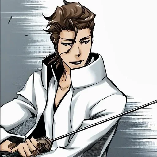 ☕ Стикер «Aizen Sosuke» для Telegram