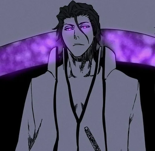 🖤 Стикер «Sosuke Aizen» для Telegram