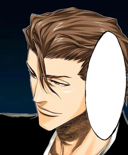 🖤 Стикер «Sosuke Aizen» для Telegram
