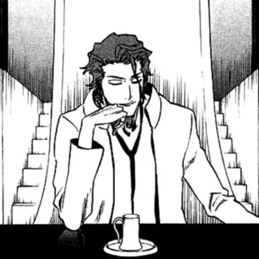 🖤 Стикер «Sosuke Aizen» для Telegram