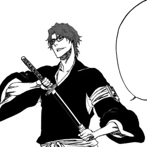 🖤 Стикер «Sosuke Aizen» для Telegram