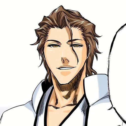 🖤 Стикер «Sosuke Aizen» для Telegram