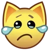 Стикер 5 💕 Набор эмоджи с эмоциями из котеек