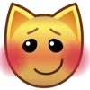 Стикер 6 💕 Набор эмоджи с эмоциями из котеек