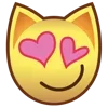 Стикер 9 💕 Набор эмоджи с эмоциями из котеек