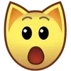 Стикер 8 💕 Набор эмоджи с эмоциями из котеек
