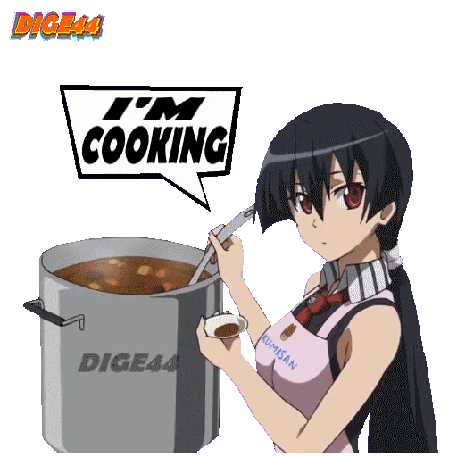 👩‍🍳 Стикер «AKAME AKAME GA KILL» для Telegram