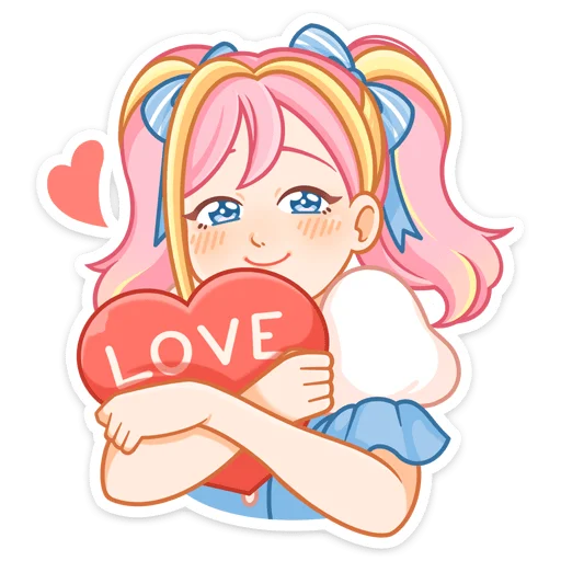 ❤️ Стикер «Акари» для Telegram