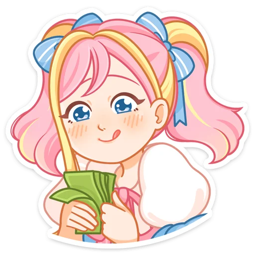 🤑 Стикер «Акари» для Telegram