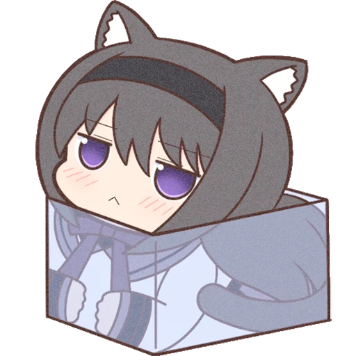📦 Стикер «Homura Akemi Neko» для Telegram