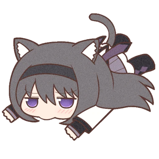 😞 Стикер «Homura Akemi Neko» для Telegram