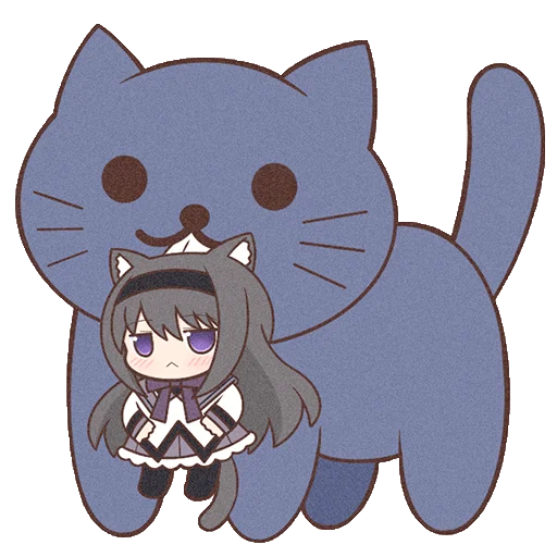 🐱 Стикер «Homura Akemi Neko» для Telegram