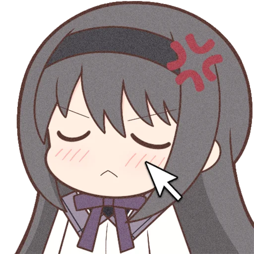 😒 Стикер «Homura Akemi Neko» для Telegram