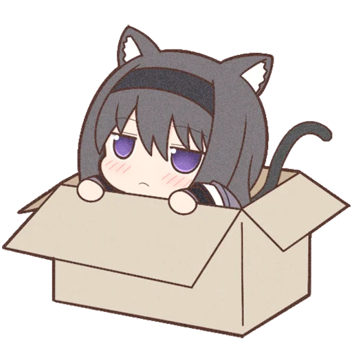 😐 Стикер «Homura Akemi Neko» для Telegram