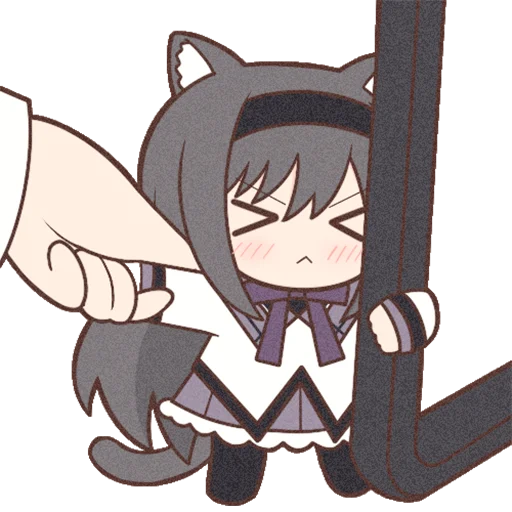 😣 Стикер «Homura Akemi Neko» для Telegram