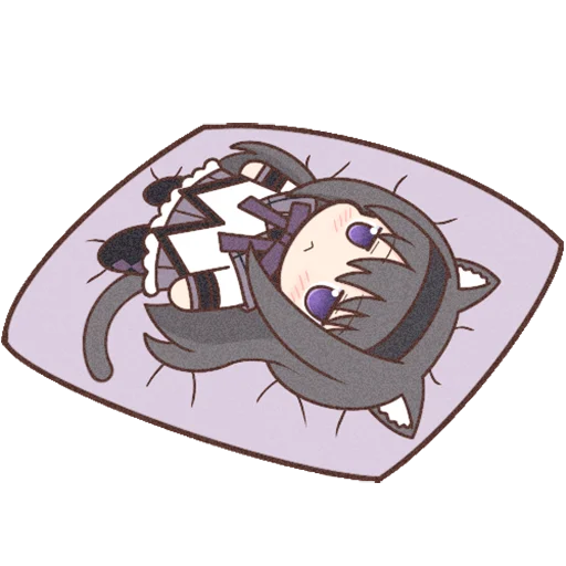 🛏 Стикер «Homura Akemi Neko» для Telegram