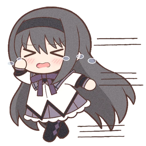 😭 Стикер «Homura Akemi Neko» для Telegram