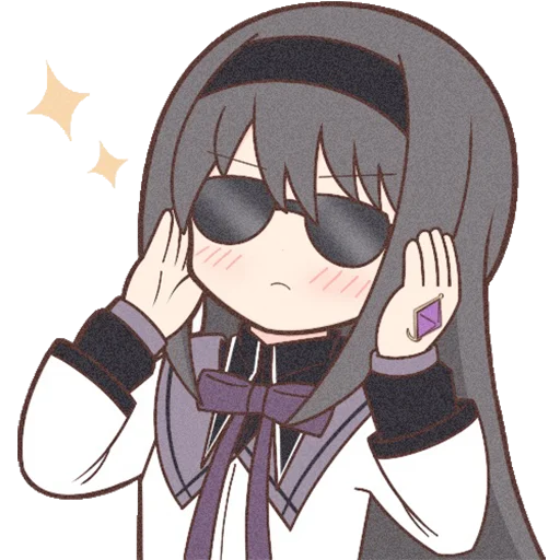 😎 Стикер «Homura Akemi Neko» для Telegram