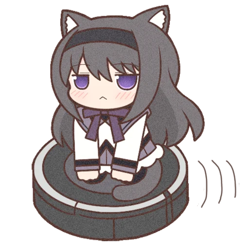 🚗 Стикер «Homura Akemi Neko» для Telegram