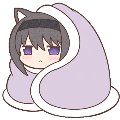 💤 Стикер «Homura Akemi Neko» для Telegram