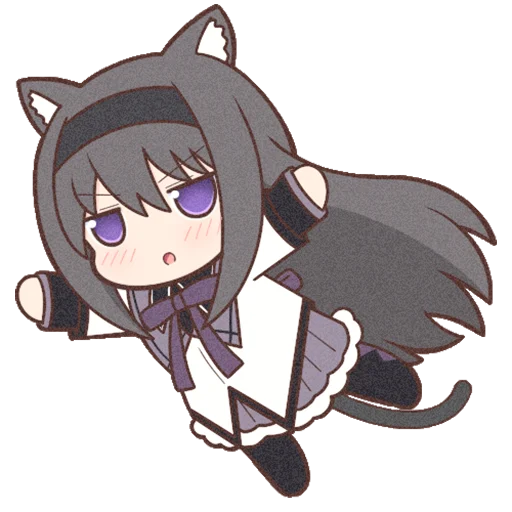 😳 Стикер «Homura Akemi Neko» для Telegram