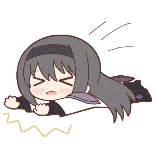 😣 Стикер «Homura Akemi Neko» для Telegram