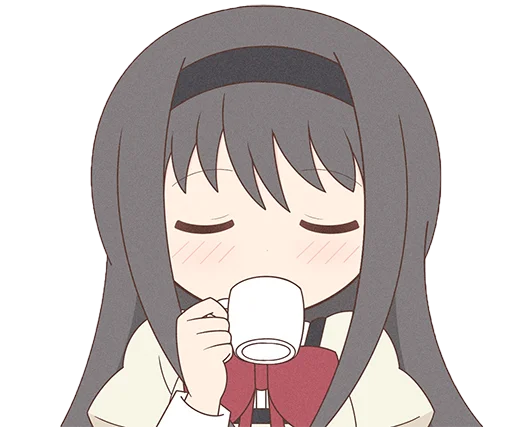 ☕️ Стикер «Homura Akemi Neko» для Telegram