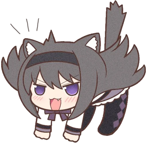 😾 Стикер «Homura Akemi Neko» для Telegram