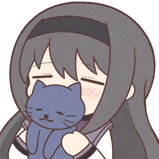 🐈 Стикер «Homura Akemi Neko» для Telegram