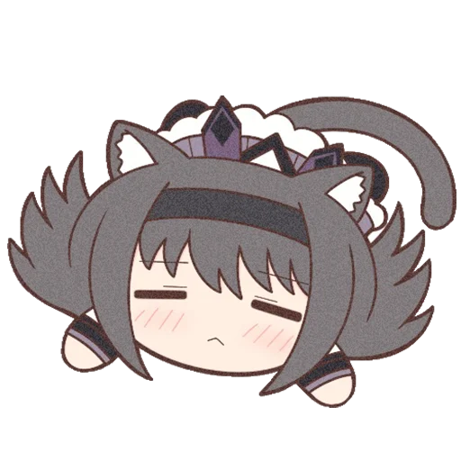 😪 Стикер «Homura Akemi Neko» для Telegram