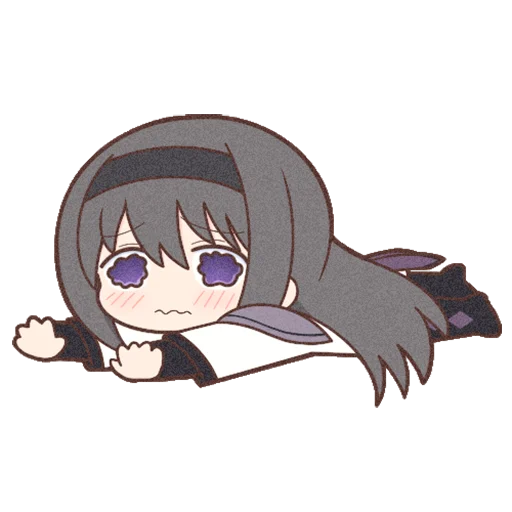 🥺 Стикер «Homura Akemi Neko» для Telegram