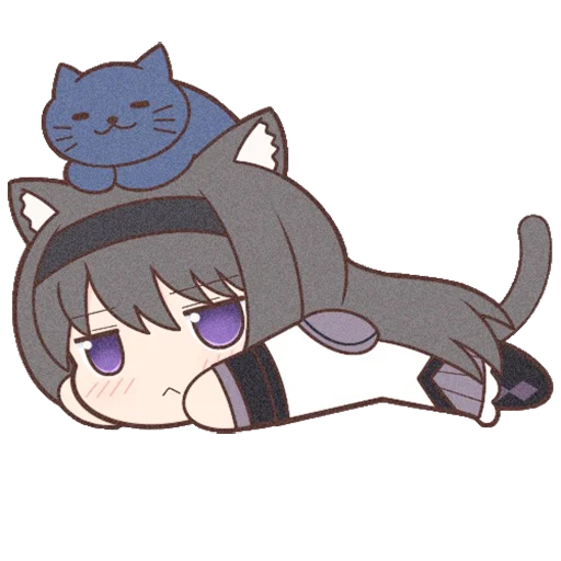 🐈‍⬛ Стикер «Homura Akemi Neko» для Telegram