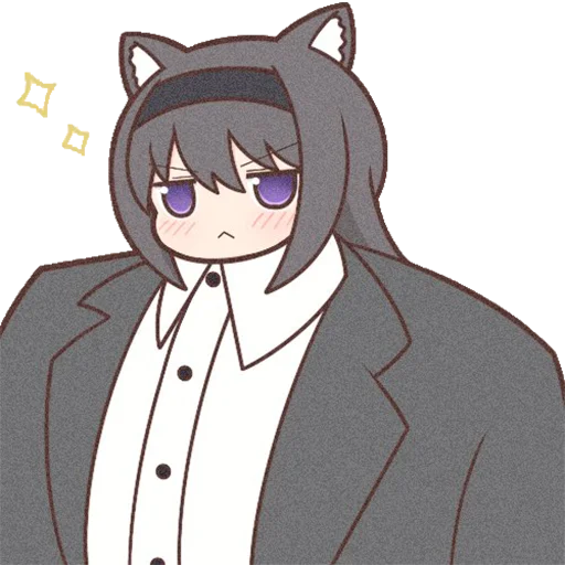 💪 Стикер «Homura Akemi Neko» для Telegram
