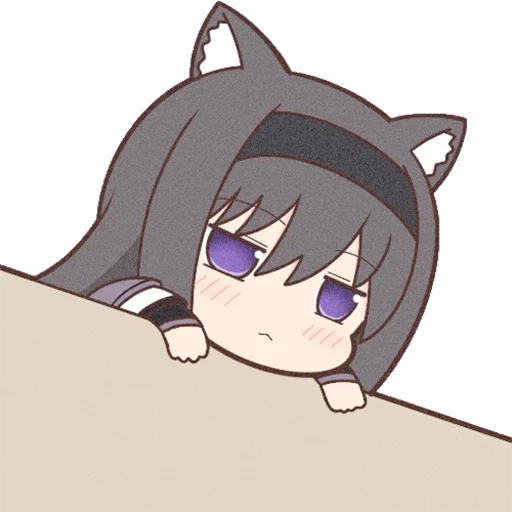 😒 Стикер «Homura Akemi Neko» для Telegram