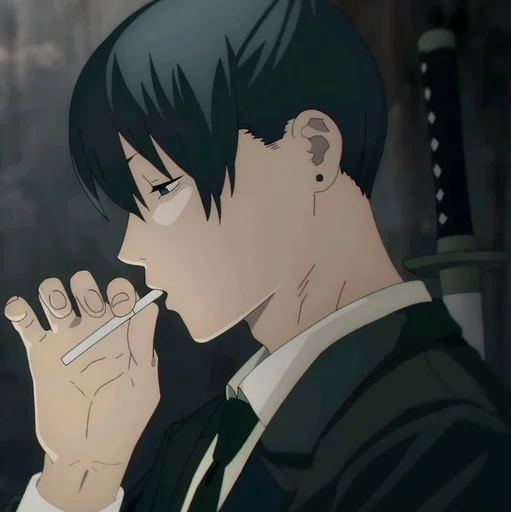 🚬 Стикер «Aki Hayakawa» для Telegram