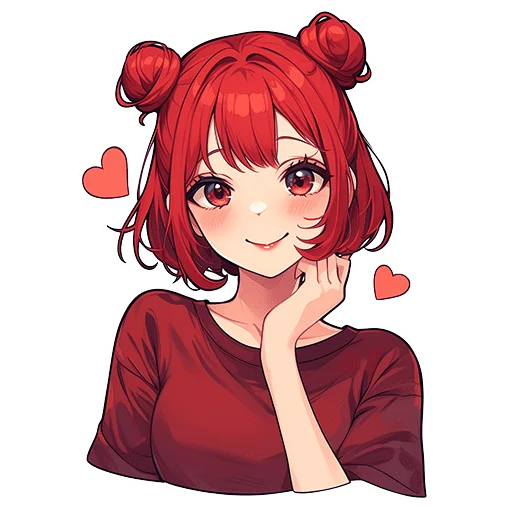 💋 Стикер «Akiba» для Telegram