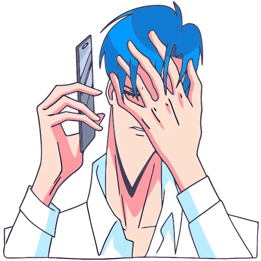 🤦‍♂ Эмодзи «Акихико семпай» для Telegram