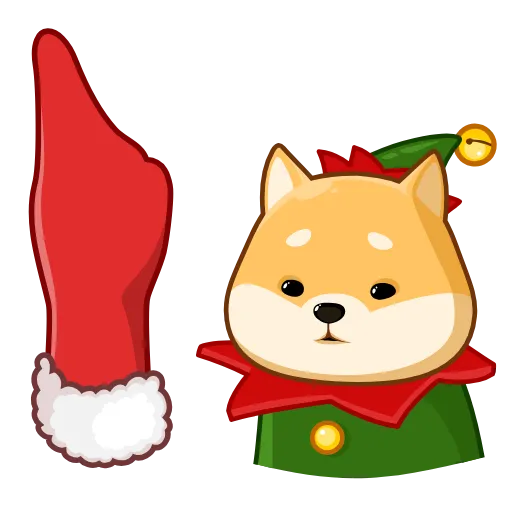 😠 Стикер «Акио - помощник Санты» для Telegram