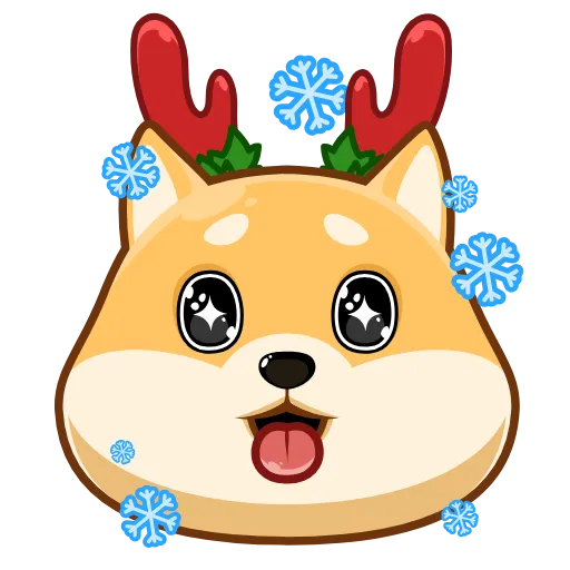 🤩 Стикер «Акио - помощник Санты» для Telegram