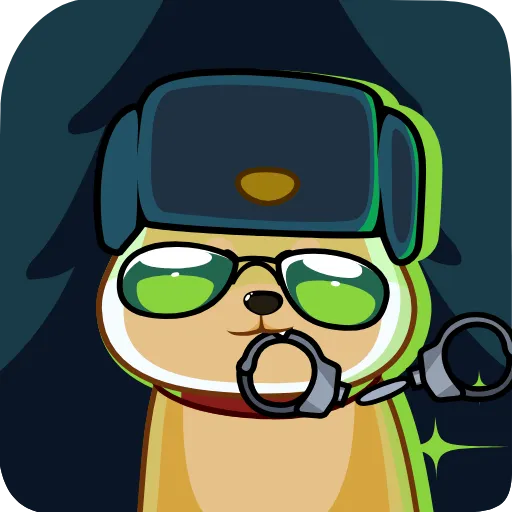 👮 Стикер «Акио - помощник Санты» для Telegram